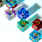 3Pcs D6 Dargon Eye Liquid Core DND Dice Set - Image 5