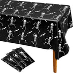 Iceyyyy 3 Packs Disposable Halloween Skeleton Tablecloth by Iceyyyy