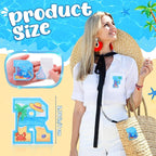WILLBOND 52 Pcs Beach Alphabet Patches 2.8 Inch Self Adhesive Letter Patches - Image 2