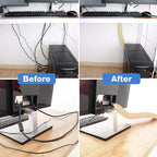 JOTO 4 Pack Cable Management Sleeve 19-20 Inches -Beige | Cord Organizer System - Image 4