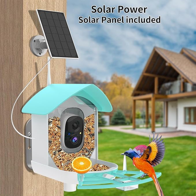 Bird Feeder with Camera, Auto Capture Wiress Bird Feeder Camera, AI Identify - Image 3