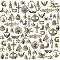 Hicarer 80 Pieces Antique Silver Pendants Charms Pendants Gothic Jewelry Making by Hicarer