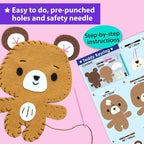 KRAFUN Unicorn Animal Sewing Keyring Kit - Image 4