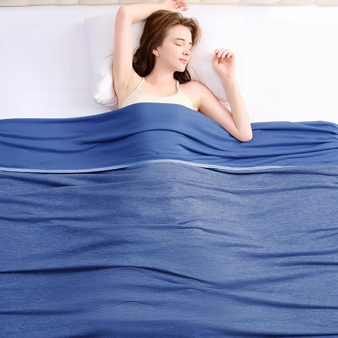Topcee Cooling Blanket for Night Sweats Absorbs Heat to Keep Adults Cool on by Topcee%E2%80%94ForYourGoodSleep