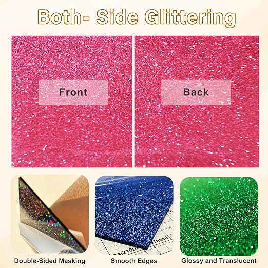 Glitter Acrylic Sheets 1/8 in Thick 8x8 Cast Sparkly Acrylic Sheets 3mm - Image 3