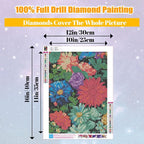 Ausanrl Square Diamond Painting-Flowers Square Drill Diamond Painting, Square - Image 4