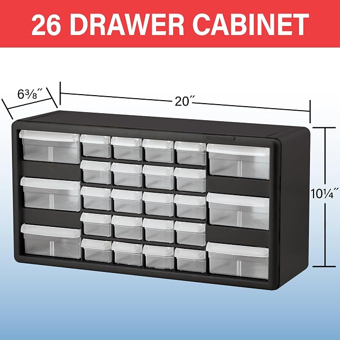 Akro-Mils 26-Drawer Plastic Drawer Storage Cabinet - Image 3