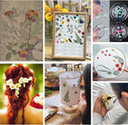 80PCS Natural Color Pressed Dried Flowers, Real Pressed Flowers, - Image 5