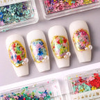 4 Boxes 3D Dried Flowers for Nails, Mini Dried Flowers Nail Stickers Decals | - Image 7