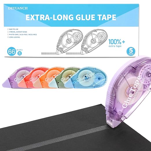 Upgrade 3X Longer Glue Tape, Photo-Safe Acid-Free Double Sided Tape by Unknown