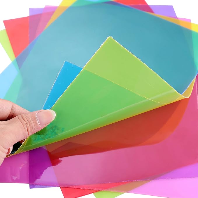 AOUXSEEM Jelly Transparent Leather Vinyl Sheets, Candy Solid Colors Waterproof - Image 3