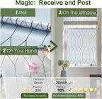 Windimiley Window Privacy Film Stained Glass Static Clings, Bathroom Frosted - Image 5