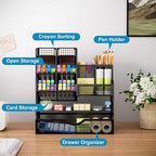 Marbrasse Mesh Pen Holder for Desk, Desk Organizers and Accessories for Office - Image 2