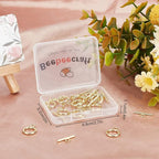 Beebeecraft 15 Sets 18K Gold Plated Toggle Jewelry Clasps Connectors Round Ring - Image 7