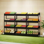 Tribesigns 4-Tier Retail Snack Display Shelf, Snack Rack Display Stand - Image 4