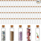 Gerrii 150 Pcs 15 ml Mini Glass Bottles by Gerrii