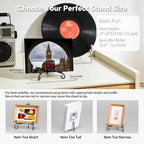 Artliving Plate Stands for Display, 4 Inch Black Iron Easel Plate Display Photo - Image 6