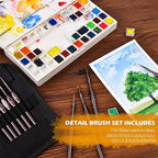 Golden Maple Miniature Paint Brushes, Fine Detailing - Image 4