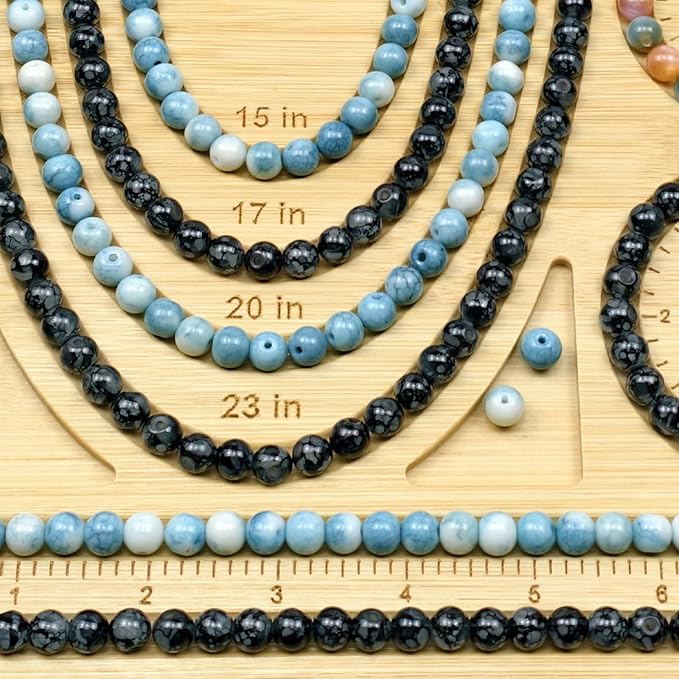 Petoysoso Bead Boards for Jewelry Making, Bamboo Beading Tray Design Mat for - Image 5