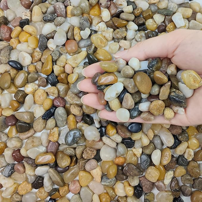 FANTIAN Poilished Fish Tank Gravel, 3/8 Inch Pebbles - Image 8