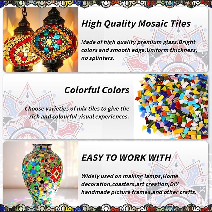 3200 Pcs Mosaic Tiles, Glass Mosaic Tiles - Image 5