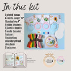 IDDI Embroidery Kit Beginner DIY Keychain Kit, Easy Cross Stitch Kits - Image 3