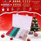 Wuollgess 3500 PCS Christmas Clay Beads Bracelet Making Kit, Polymer Heishi - Image 3