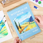 35 Sheets Watercolor Paper Pad 9x12 Inch, 140 lb/300 GSM Cold Press Water Color - Image 2