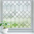 SUNBABY Reeded Glass Window Privacy Film, 3D Decorative Frosted Window Clings by SUNBABY