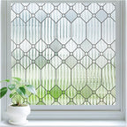 SUNBABY Reeded Glass Window Privacy Film, 3D Decorative Frosted Window Clings by SUNBABY