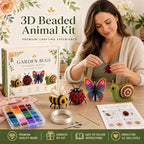 MSOSRIR 3D Beaded Animal Kit, Upgraded Bead Embroidery Kit - Image 2