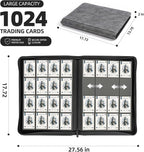 Card Binder 16 Pocket, Premium 1024 Double Sided Pocket Collection Binder - Image 3