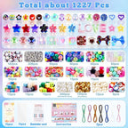 TOHONGADON 1227 PCS Beaded Keychain Making Kit - Image 2