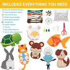 Craftorama Sewing Kit for Kids, Fun and Educational Pets Craft Set for Boys and - Image 2