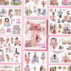 JOYCHOIC Paris Journaling Sticker Set, 18 Sheets PET Junk Journal Stickers - Image 2