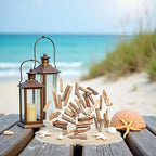 20 Pcs Natural Driftwood Pieces Branch Slices Craft Sticks Beach Decor - Image 6