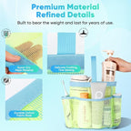 EUDELE Mesh Shower Caddy Portable, 8-Pocket Large Capacity, Quick Dry, Easy - Image 3