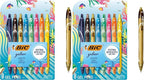 BIC Gelocity Quick Dry Ocean Themed Gel Pens, Medium Point, 8-Count -Pen Set by BIC