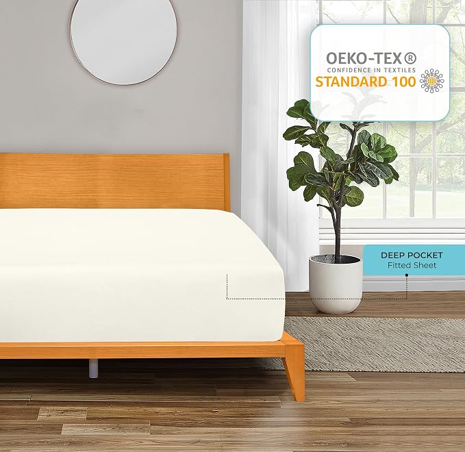 Royale Linens Fitted Sheet Full - Image 7