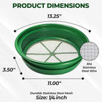 SE 13.25 Inch Wide Stackable Classifier Gold Prospecting Pan - Image 3