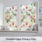Window Privacy Film Stained Glass Window Film Decorative, Static Cling Rainbow - Image 7