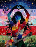 Music Diamond Art Kits for Adults, 5D DIY Diamond Painting Kits for Beginner by LEZHIJIA