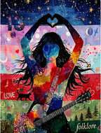Music Diamond Art Kits for Adults, 5D DIY Diamond Painting Kits for Beginner by LEZHIJIA