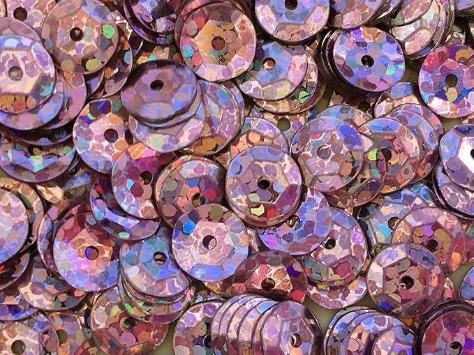 Sequins 8mm 800/Pkg Purple by Golden+Leaf
