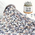 NUPICK 6 lbs Pebbles for Indoor Plants, 3/8 Inch Pea Gravel for Fish Tank by CreateAmazingChoice