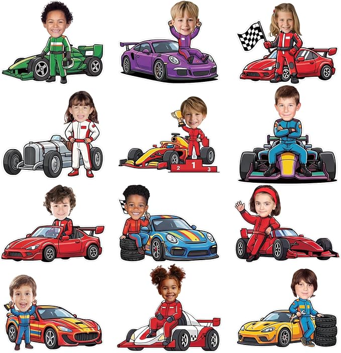 120pcs Race Car Cutouts Racing Theme Bulletin Board Decoration Back to School by partygreeting