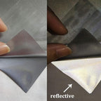 guangyintong Reflective Dark Grey Heat Transfer Vinyl HTV Rolls, Dark Grey HTV - Image 3