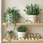 Tlence 29 Pcs Miniature Dollhouse Plants, Mini Artificial Potted Flowers - Image 6