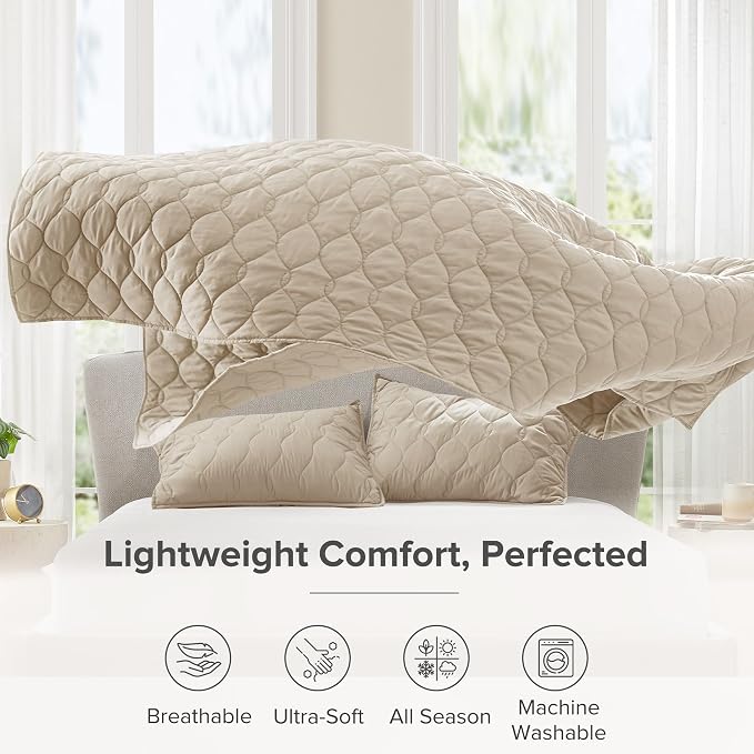 Comfort Spaces Twin Quilt Set Modern Reversible Ogee Coverlet Twin Bedding Set - Image 3