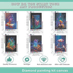 Leatrice 6PCS Diamond Art Kits for Adults Round Diamond Painting Dot Gem Art - Image 2